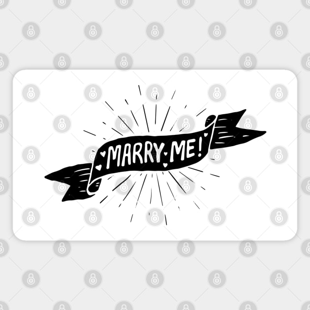 Marry Me Magnet by BecArtc